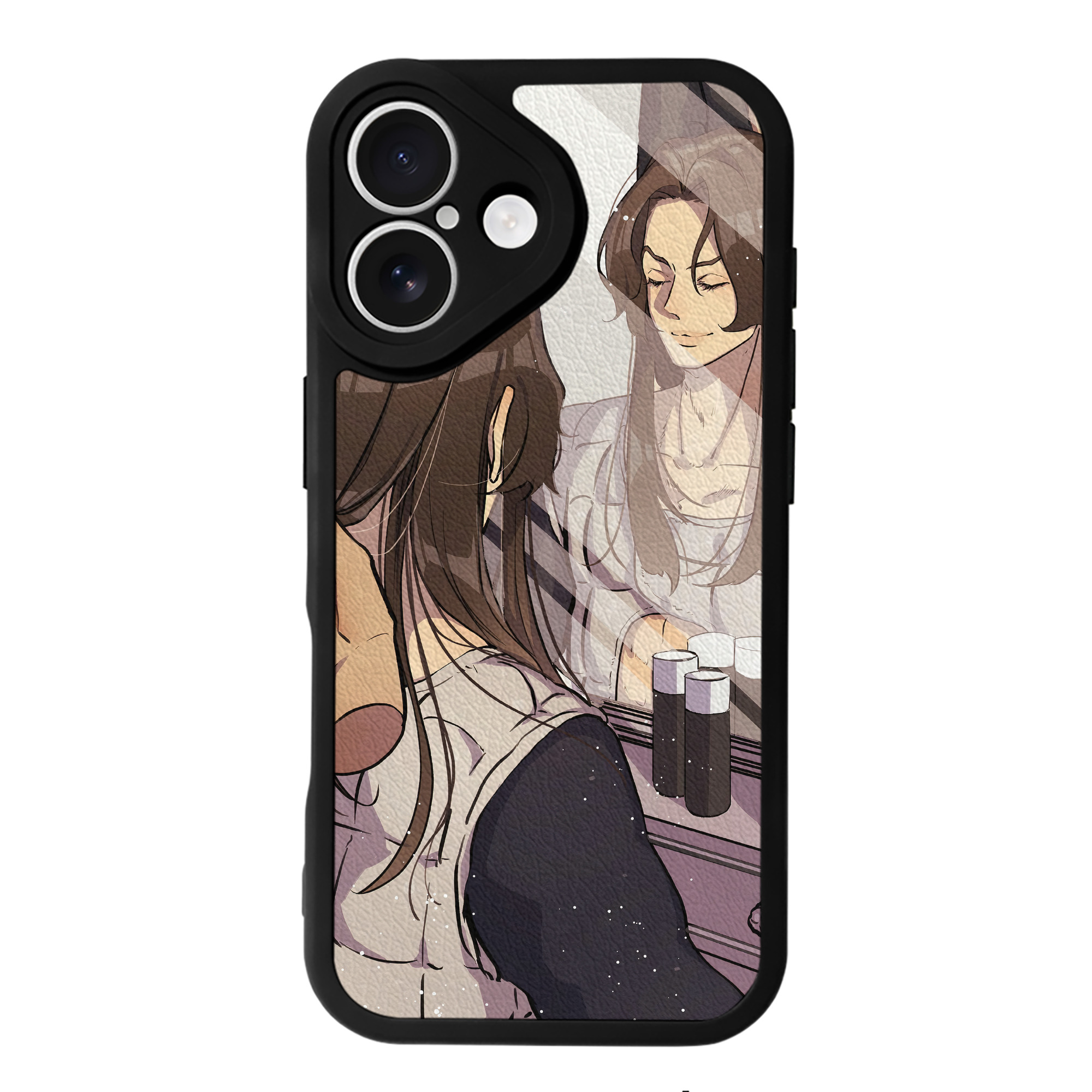 （画像用） ジョジョの奇妙な冒険 JoJo's Bizarre Adventure 【iPhone 16シリーズ対応】シリコンスマホケース（レザー調） 材質：シリコン
